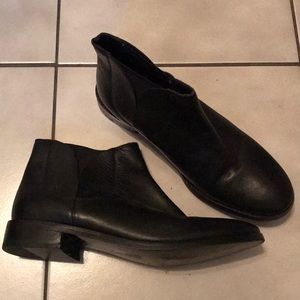 black ankle boots